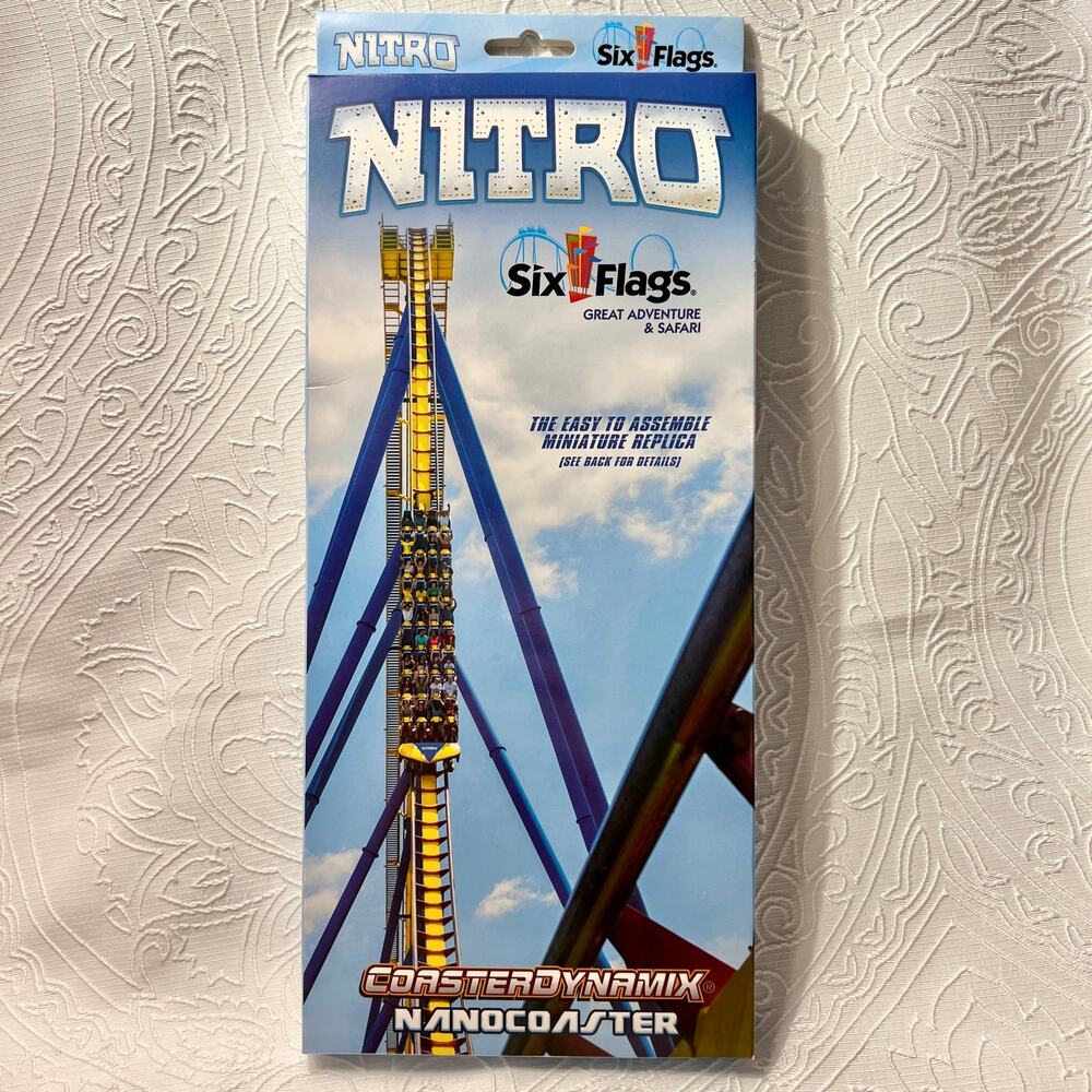 Coasterdynamix Nanocoaster Nitro Six Flags Roller Coaster Mini Model - New
